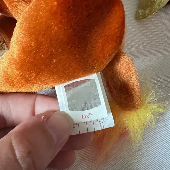 Vintage Ty Beanie Babies Lot of 3 Zodiac Collection -  Ox, Monkey & Pig - Picture 5 of 14